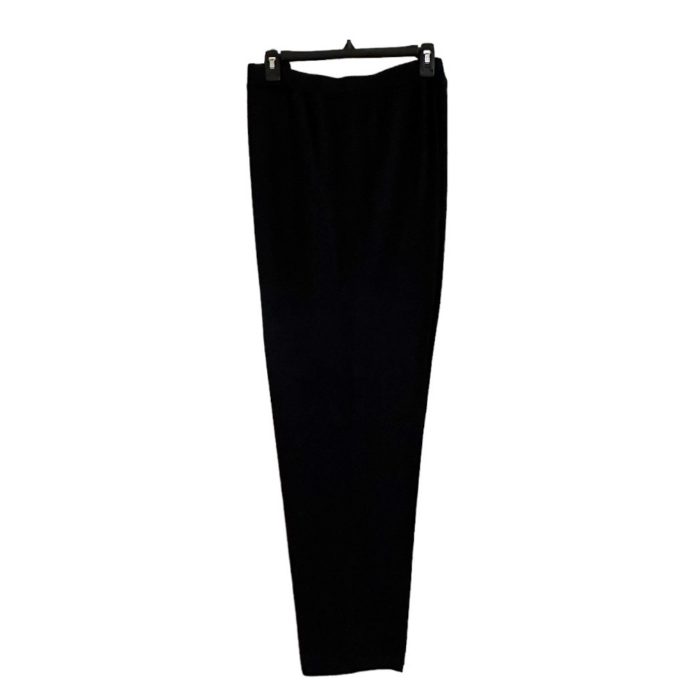 DRESSBARN, WOMENS, ELASTIC WAIST, PULL-ON STRETCH KNIT PANTS IN BLACK. SIZE XL - Picture 3 of 6